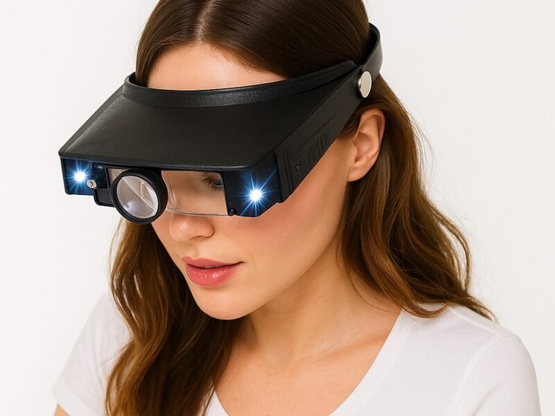 lupa vincha con 3 lentes de aumentos y 2 luces cod81007