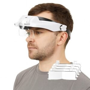 lupa vincha con varios aumentos luz led cod81000gc