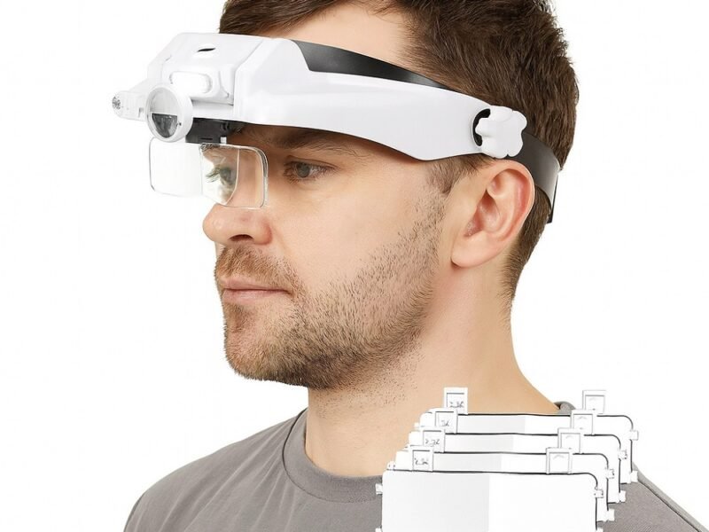 lupa vincha con varios aumentos luz led cod81000gc