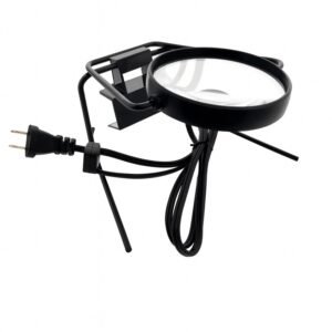 lupa de mesa con 2 aumentos + bifocal 6x + luz 83024