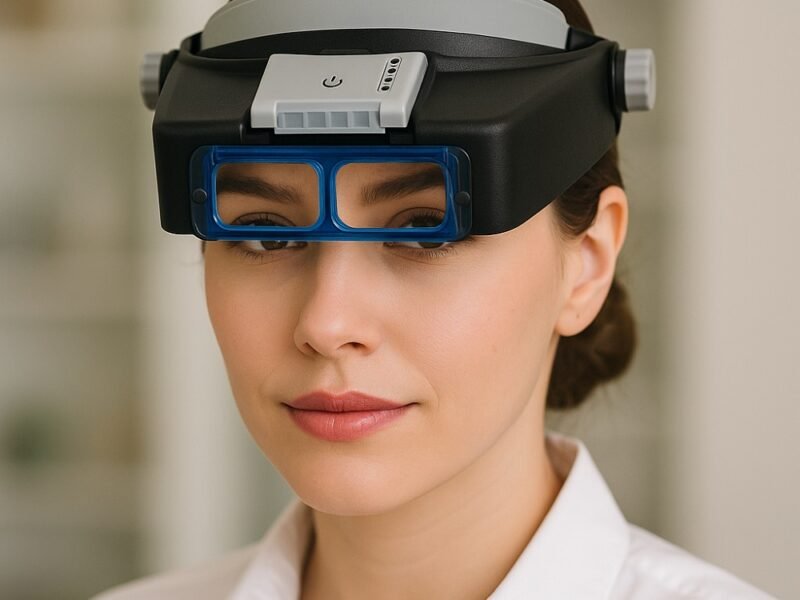 lupa vincha con varios aumentos luz led codigo 81007bc