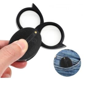 lupa 2 en 1 plegable 5x c/u cod7052