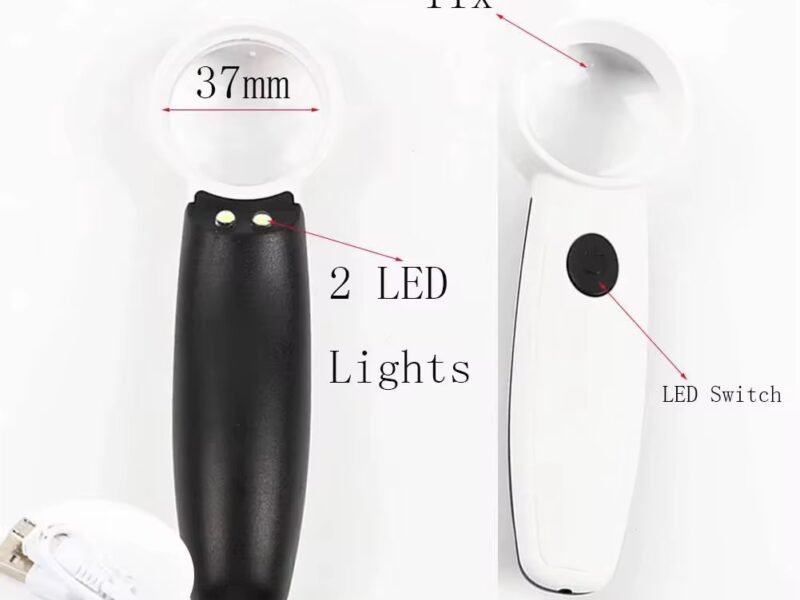 lupa de mano 11x con led modelo 6h2c