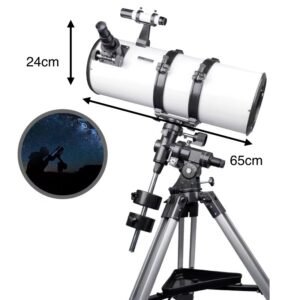 telescopio modelo 800203 estilo newton color negro