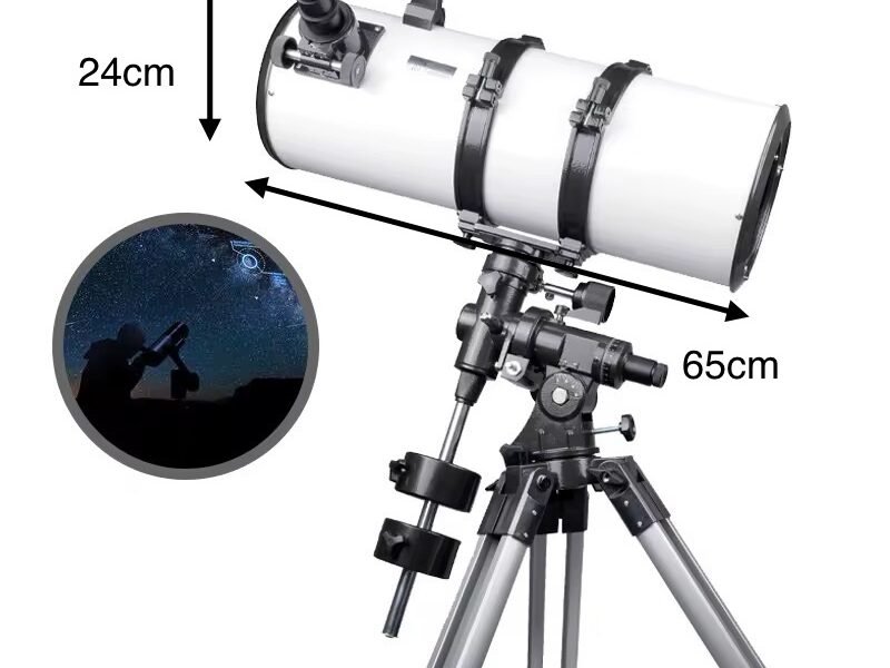 telescopio modelo 800203 estilo newton color negro