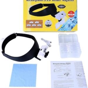 lupa vincha con varios aumentos luz led cody82000jc