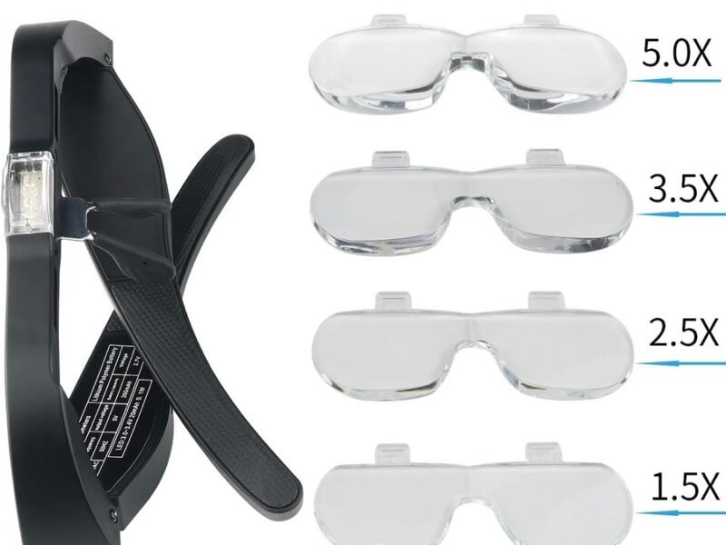 lupa lente con led con 4 aumentos cod11537dc