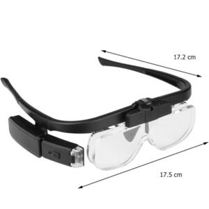 lupa lente con led con 3 aumentos cod11642dc