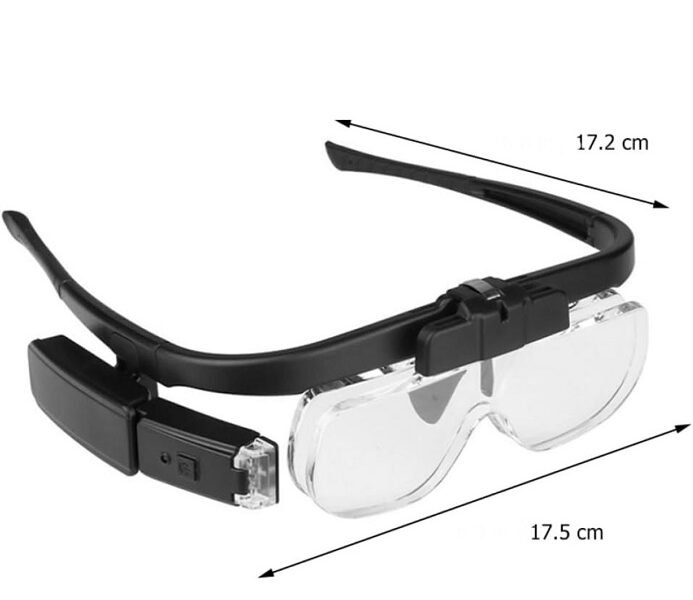 lupa lente con led con 3 aumentos cod11642dc