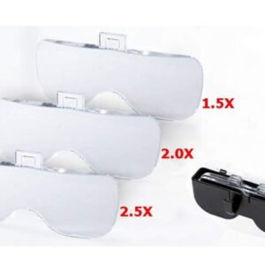 lupa lente con led con 3 aumentos cod11642dc
