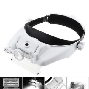 lupa vincha con varios aumentos luz led cod81000gc