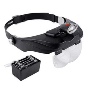 lupa vincha con varios aumentos y luz led cod81001f