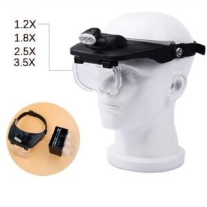 lupa vincha con varios aumentos y luz led cod81001f