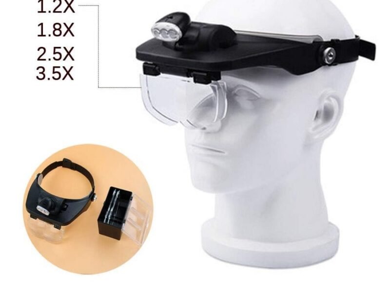 lupa vincha con varios aumentos y luz led cod81001f