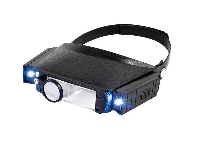 lupa vincha con 3 lentes de aumentos y 2 luces cod81007