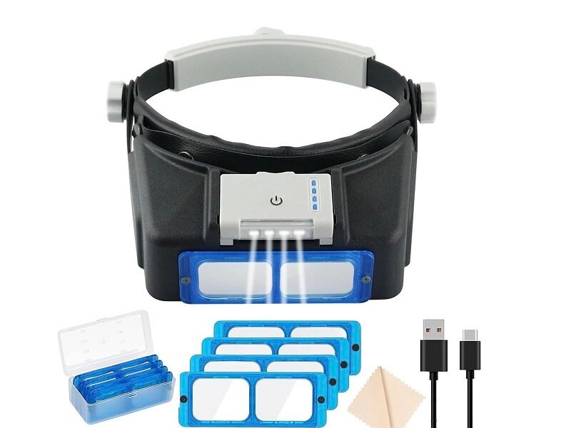 lupa vincha con 4 lentes intercambiables cod81007b