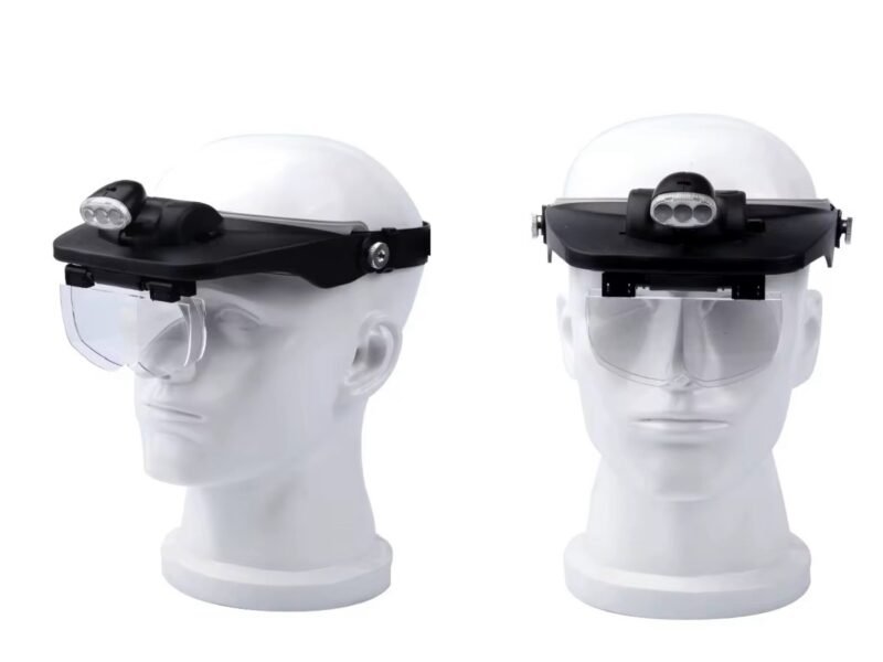 lupa vincha con 4 lentes +luz cod81001e