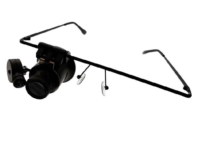 lupa monocular lente 20x con luz cod9892a