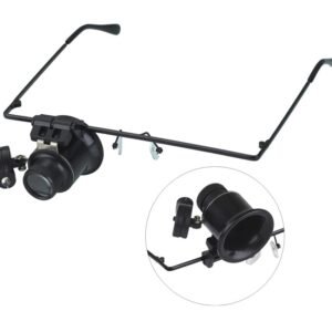 lupa monocular lente 20x con luz cod9892a