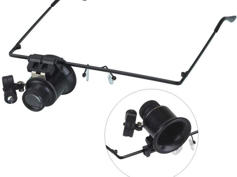 lupa monocular lente 20x con luz cod9892a