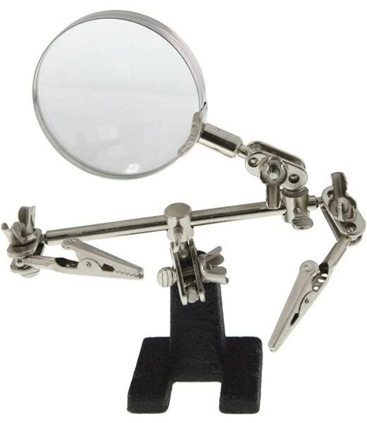 lupa de mesa con agarres para soldar cod16129