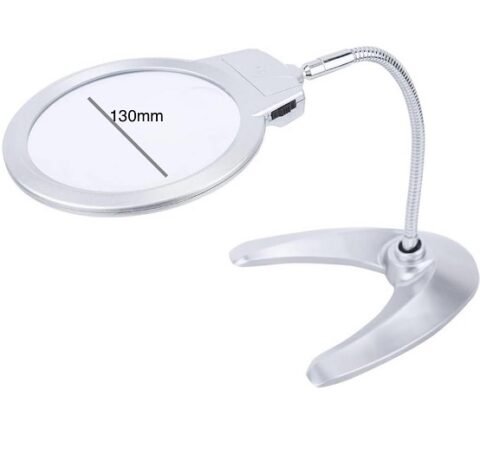 lupa 2x y 5x aumentos con luz led codmg4b10