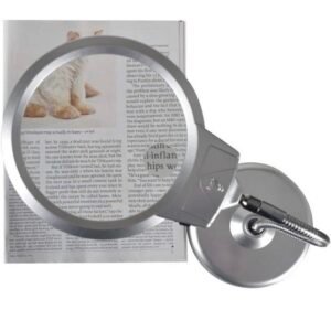lupa con base 2,5/5x + luz led codmg4b5