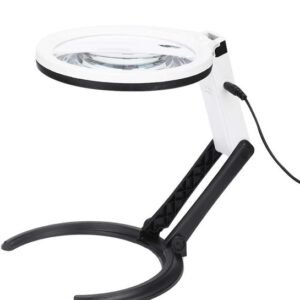 lupa con 2 aumentos y luz led cod3b1a