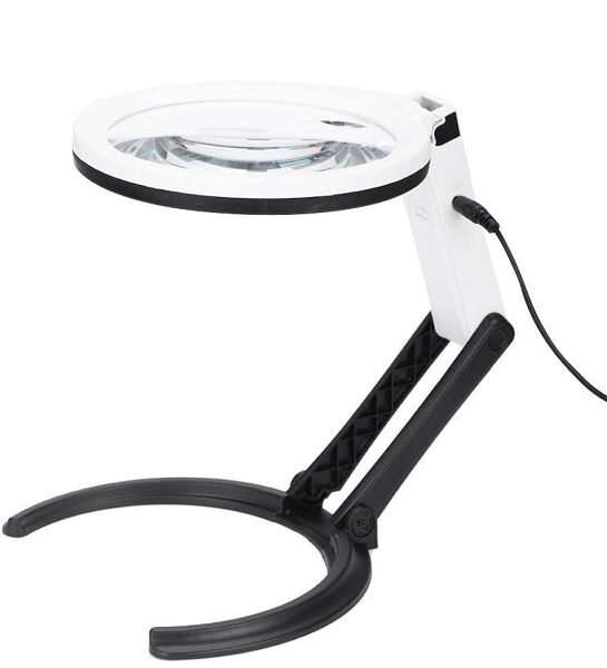 lupa con 2 aumentos y luz led cod3b1a