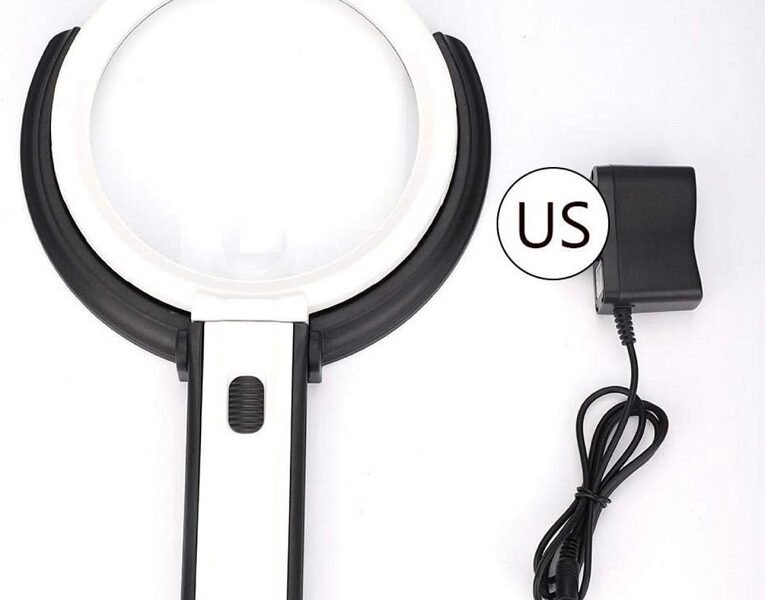 lupa con 2 aumentos y luz led cod3b1a