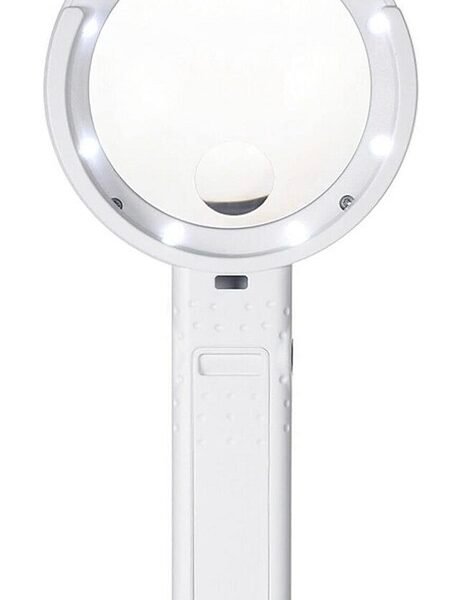 lupa de mano y mesa con luz usb codfs75rc