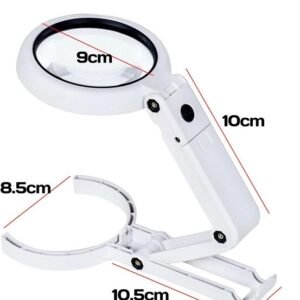 lupa de mano y mesa con luz usb codfs75rc