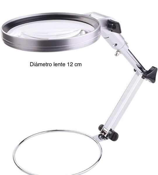 lupa con 2 aumentos + luz led cod830242