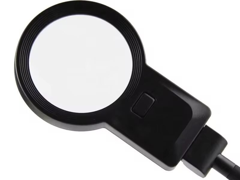 lupa con base y luz led 3x/4.5x cod7028