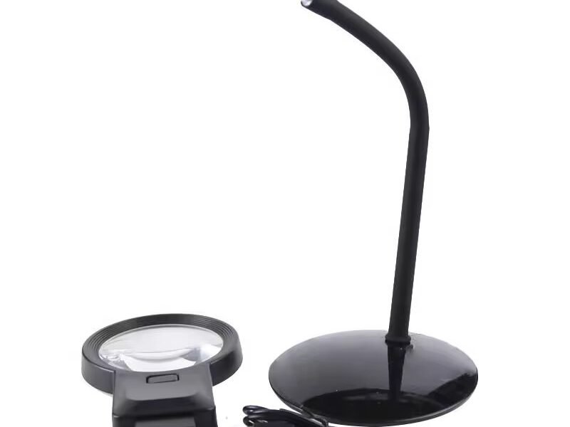 lupa con base y luz led 3x/4.5x cod7028