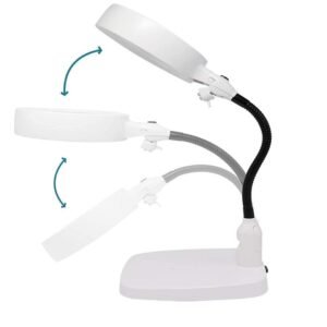 lupa con base 10x con luz led cod7764