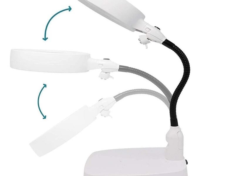 lupa con base 10x con luz led cod7764