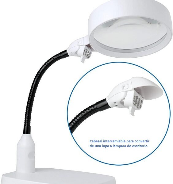lupa con base 10x con luz led cod7764