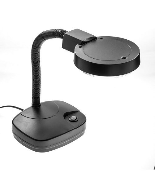 lupa de mesa con luz 12w bifocal 3x 8x codlt86d