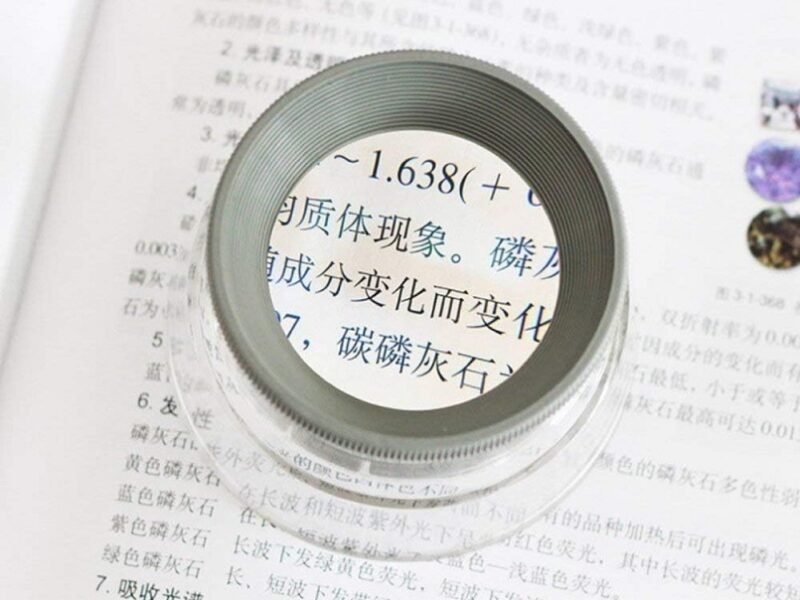 lupa copa 14x con estuche de cuero cod6759