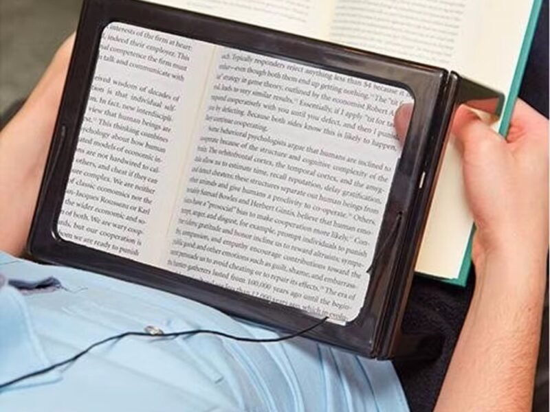 lupa de mesa con aumento y luz fresnel 250125