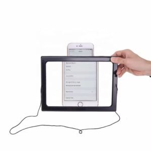 lupa de mesa con aumento y luz fresnel 250125