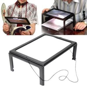 lupa de mesa con aumento y luz fresnel 250125