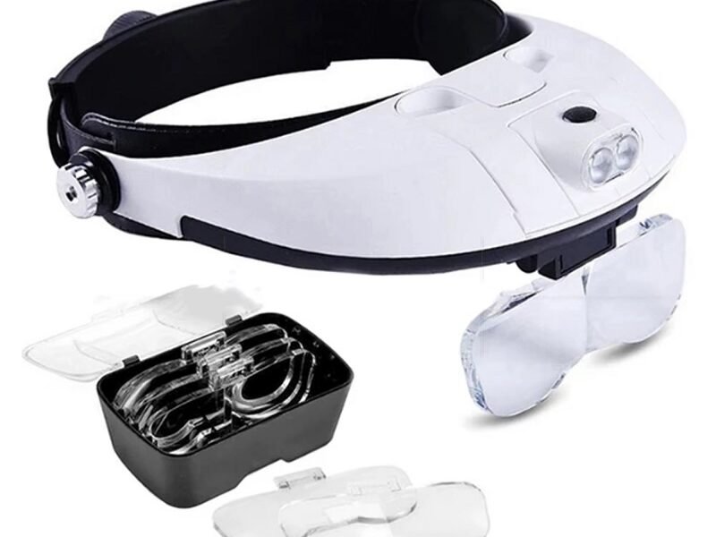 lupa vincha con varios aumentos y luz led modelo cod81001g