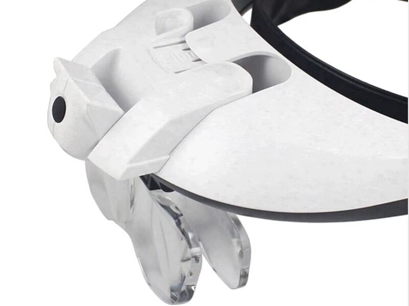 lupa vincha con varios aumentos y luz led modelo cod81001g