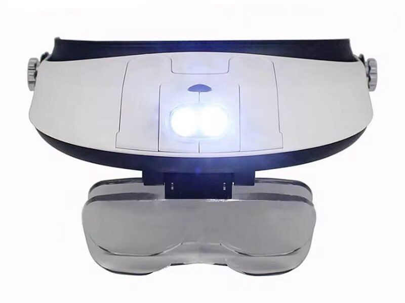 lupa vincha con varios aumentos y luz led modelo cod81001g