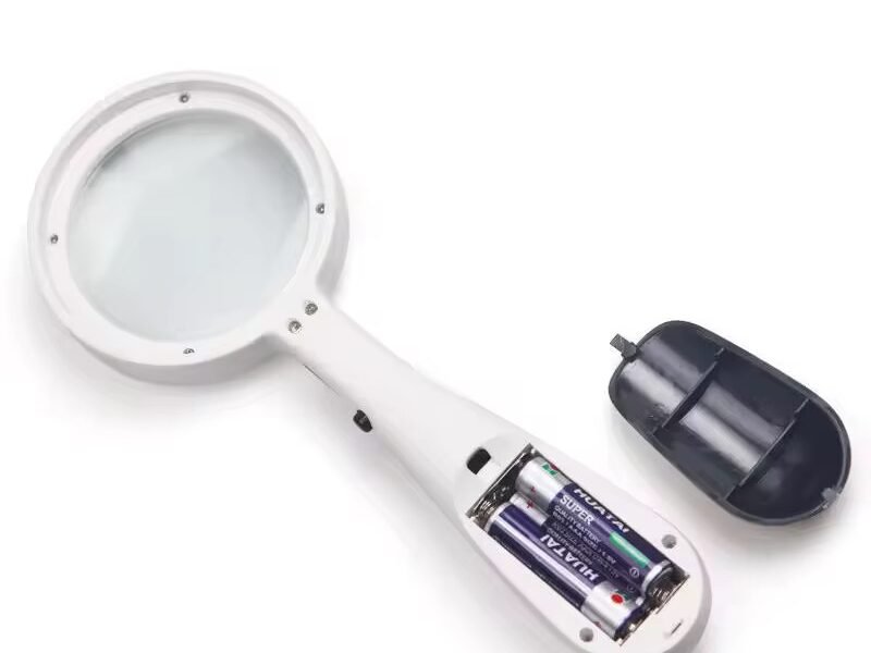 lupa con luz led 3x codmg603