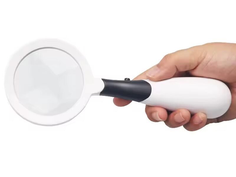 lupa con luz led 3x codmg603