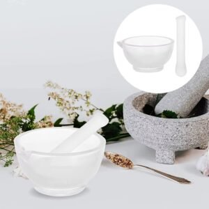 mortero de vidrio para química