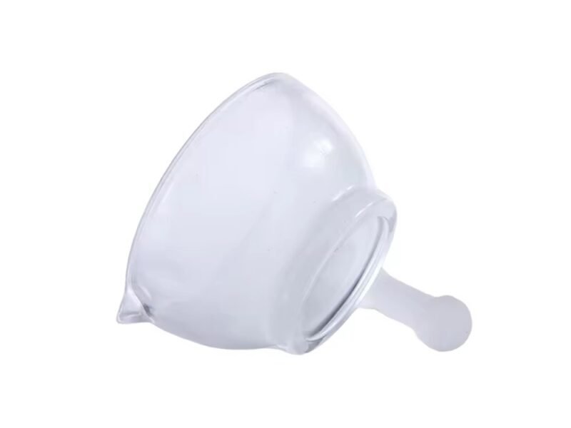 mortero de vidrio para química